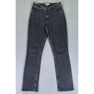 Abercrombie Fitch Jeans 10/30 Black Faded Wash 90s Slim Straight Ultra High Rise